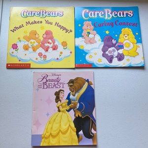 Book bundle CareBears/ Beauty and the Beast